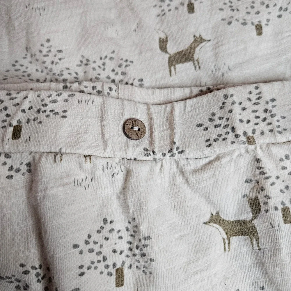 Rylee + Cru Baby Girl 6-12M Bundle Fox Print Set & Ribbed Floral Dress Bloomer